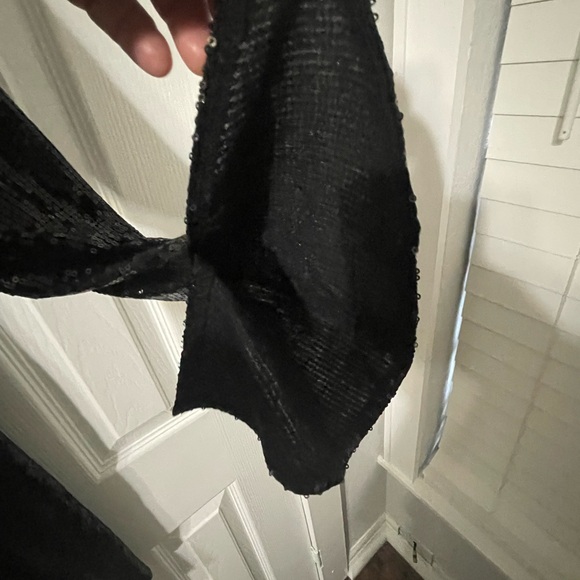 Scoop black sequined dress - Picture 7 of 8